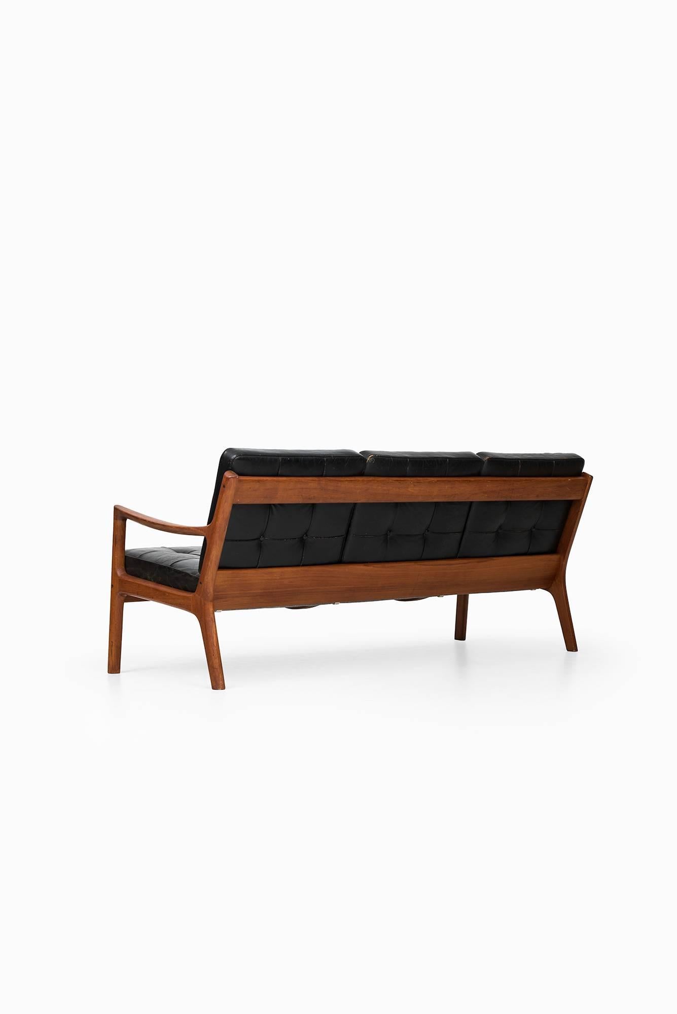 Leather Ole Wanscher Sofa Model Senator by France & Son in Denmark