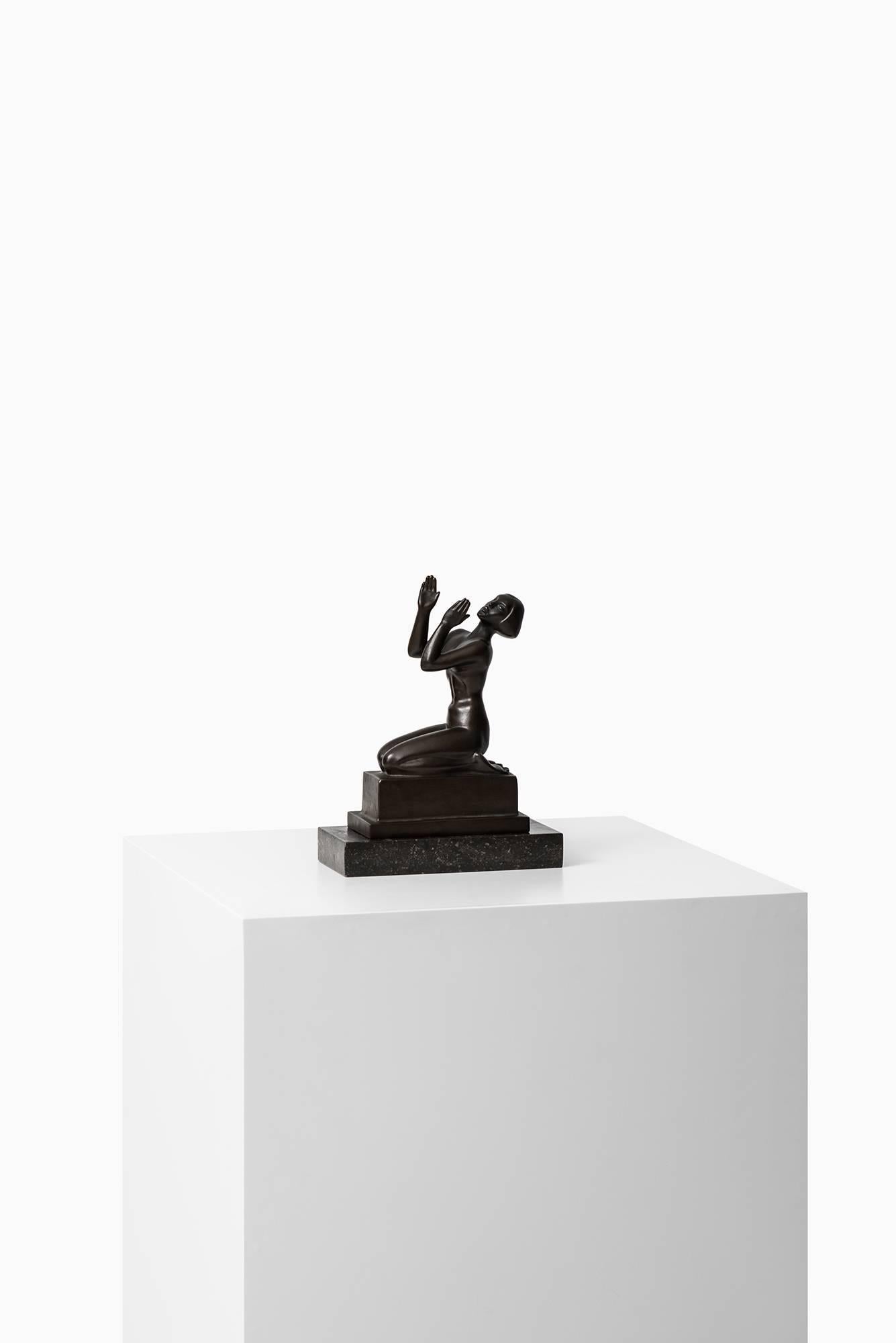 Bronze Sculpture de Knut Jern en bronze de la fonderie Otto Meyers en Suède en vente