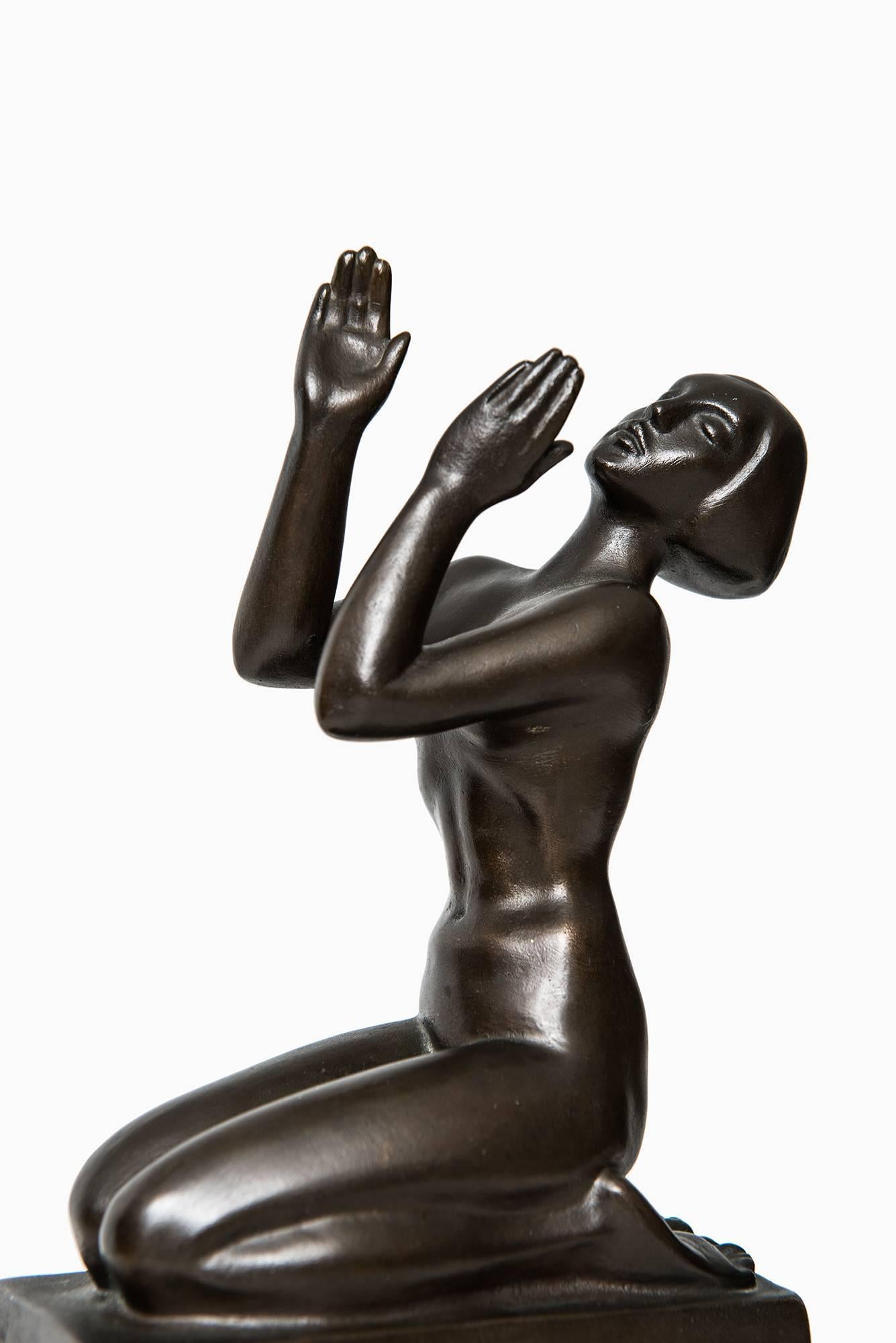 Scandinavian Modern Knut Jern Sculpture in Bronze by Otto Meyers Foundry in Sweden For Sale