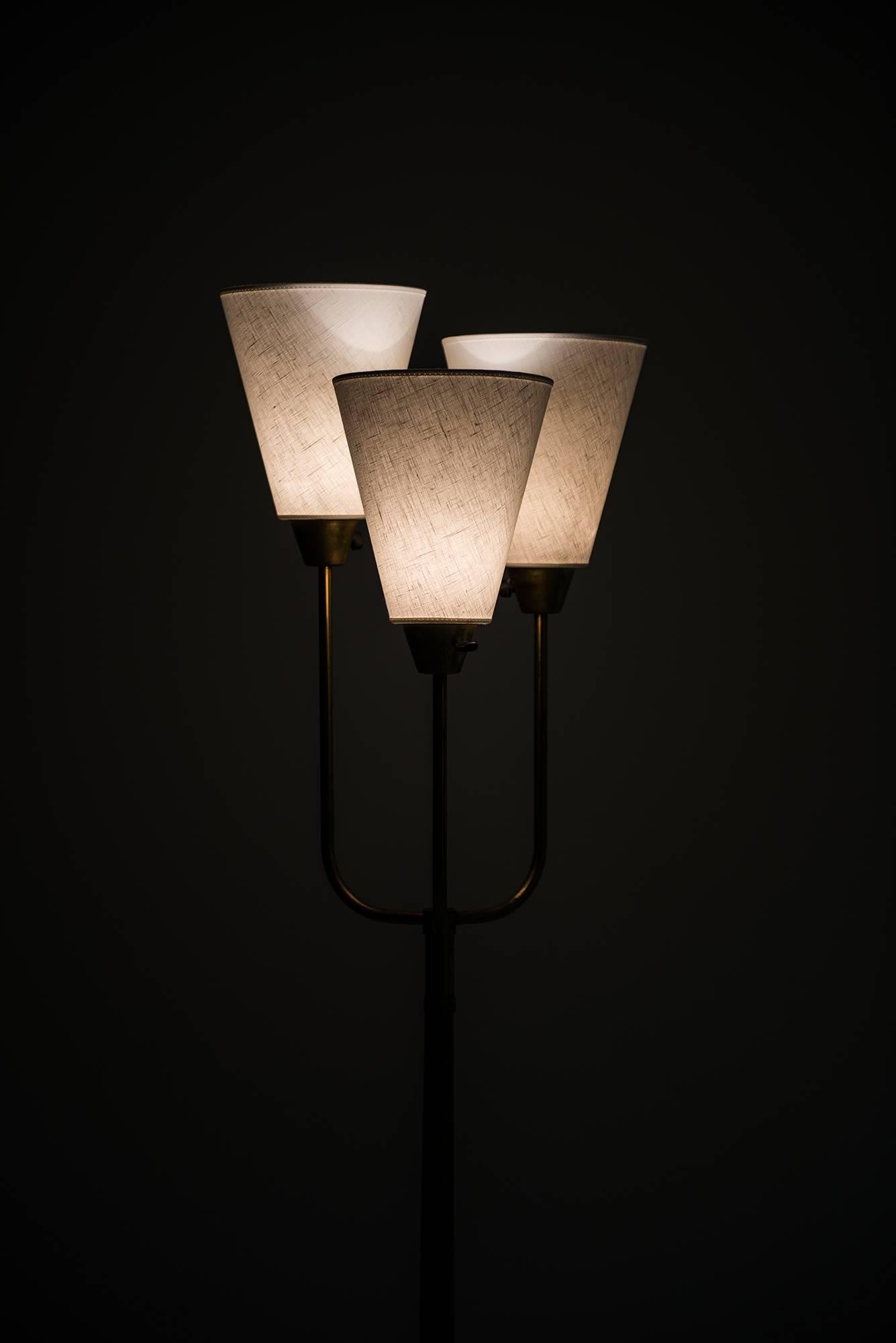 Midcentury Uplight with Three Arms Produced in Sweden 2