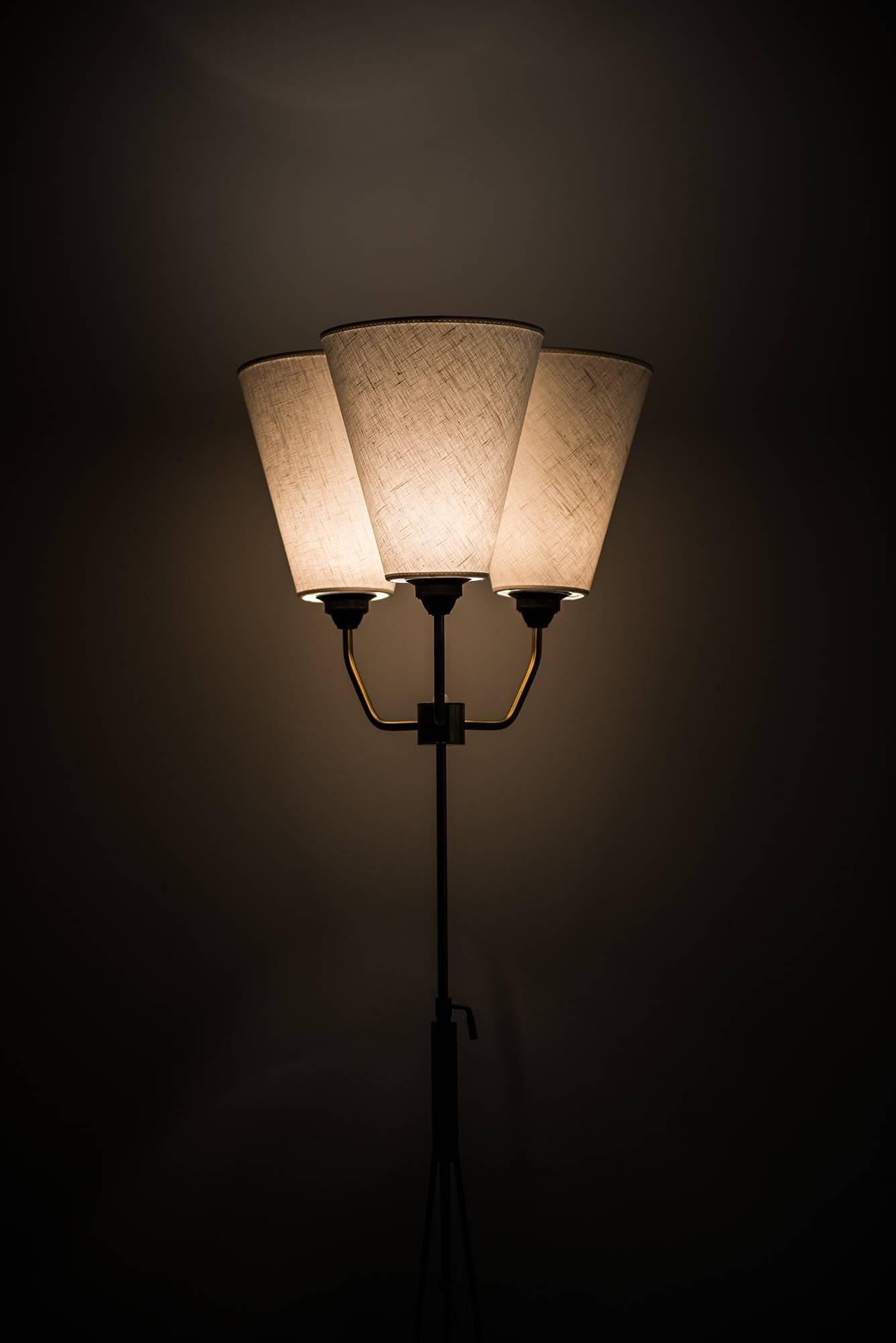 Mid-20th Century Height Adjustable Uplight or Floor Lamp Produced in Sweden For Sale