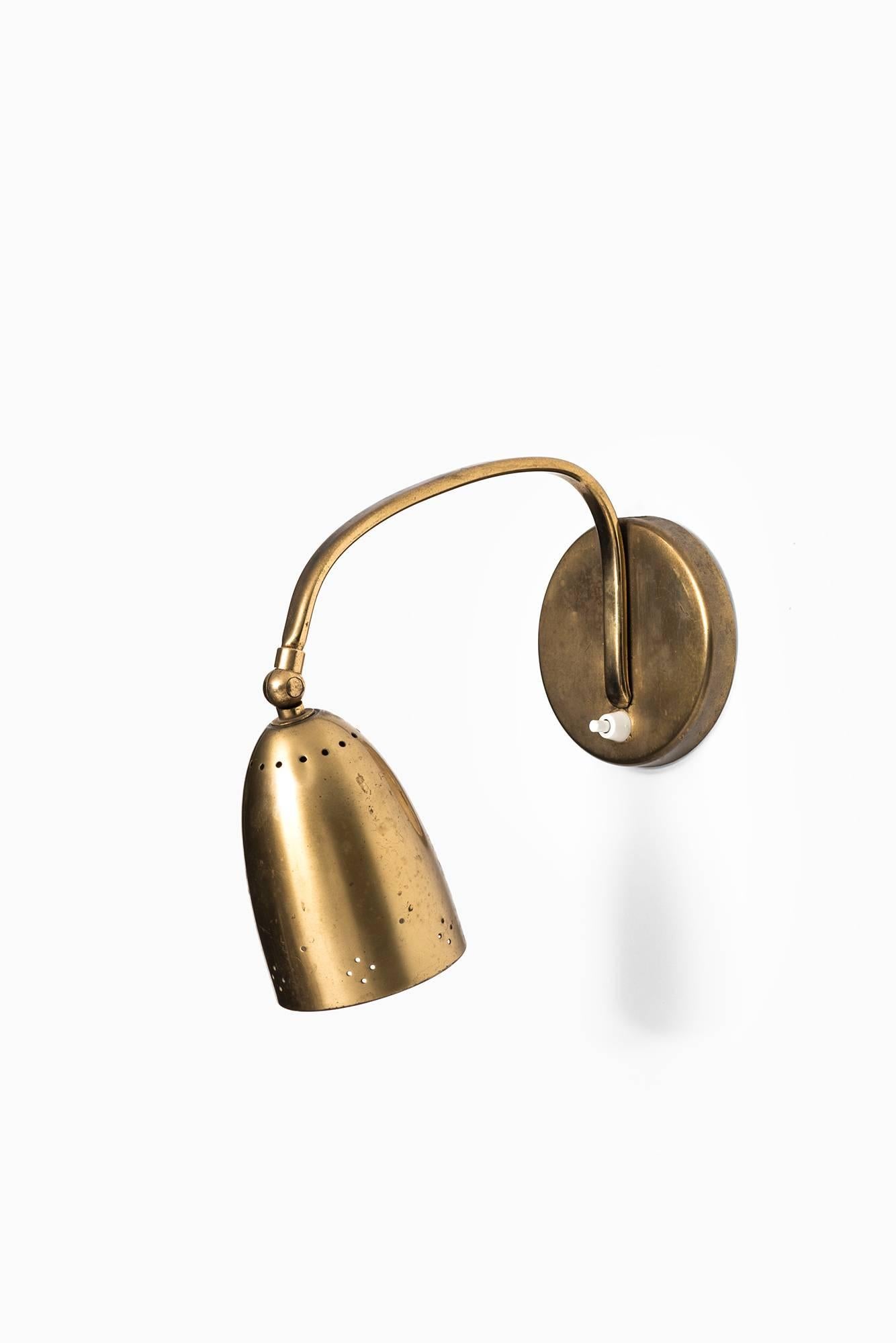 Brass Pair of Table/Wall Lamps Produced in Denmark
