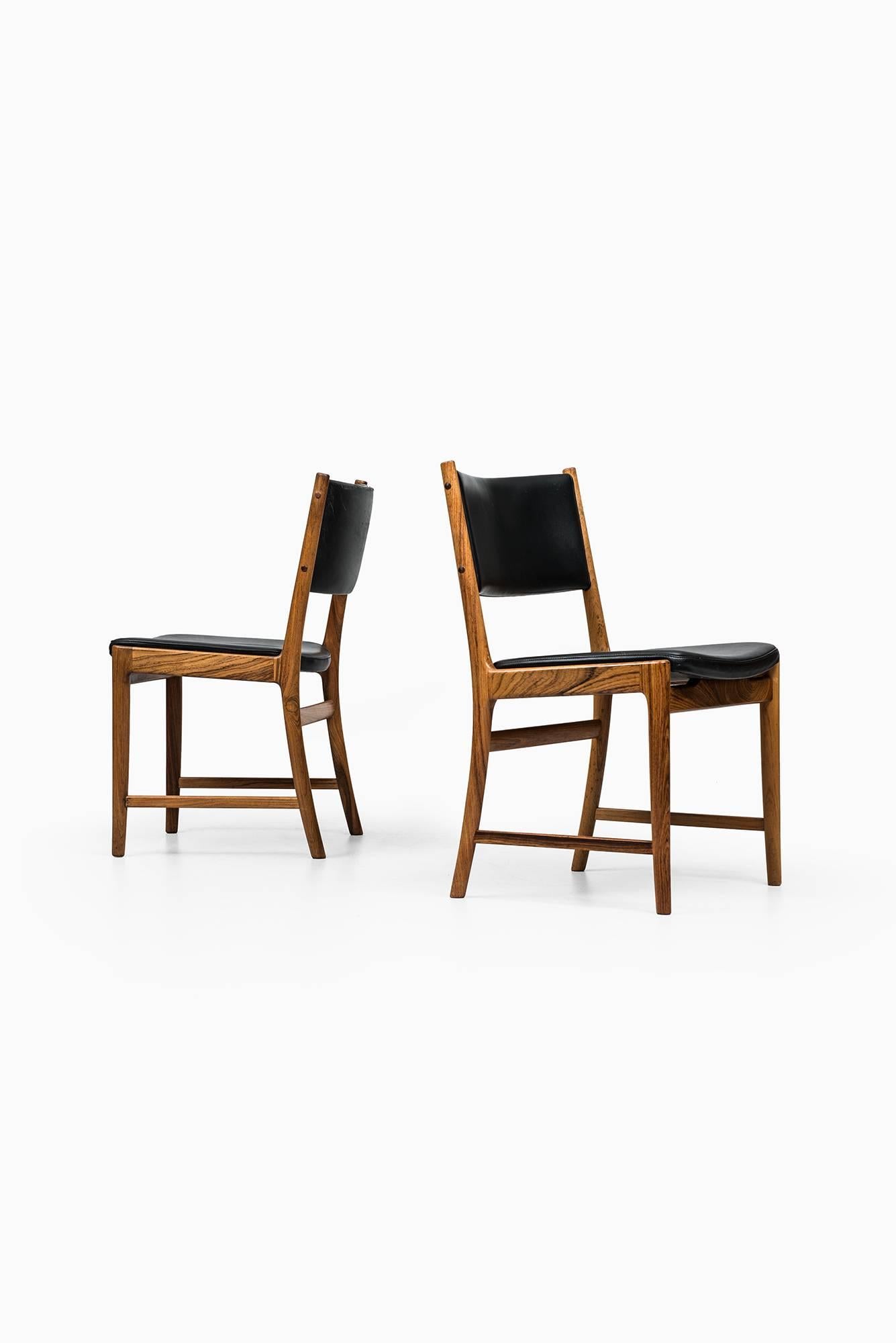 Scandinavian Modern Dining Chairs Designed by Kai Lyngfeldt Larsen Produced by Søren Willadsen