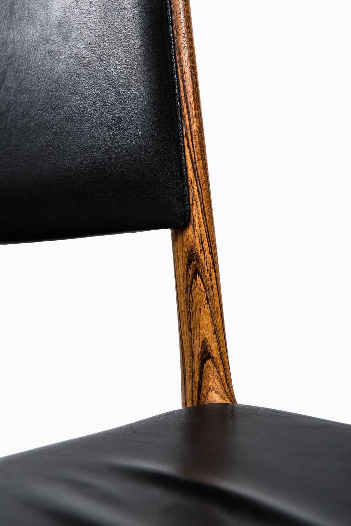 Mid-20th Century Dining Chairs Designed by Kai Lyngfeldt Larsen Produced by Søren Willadsen