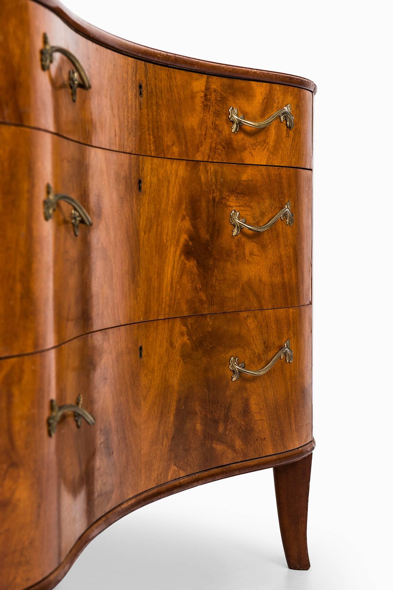 Mid-20th Century Axel Larsson Kidney Shaped Bureau Produced by Bodafors in Sweden
