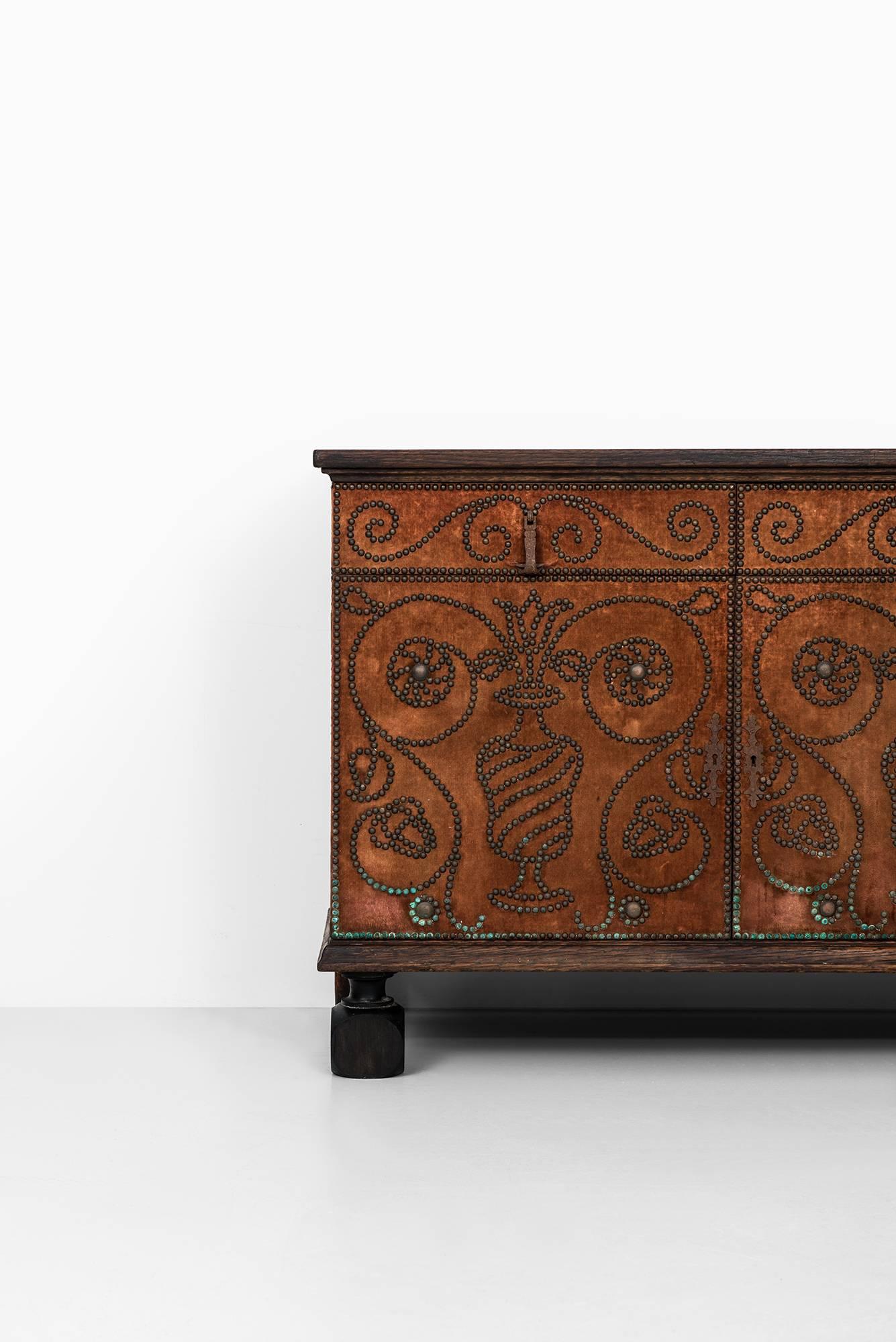 Rare bopoint cabinet attributed to Otto Schulz. Probably produced by Boet in Sweden.
