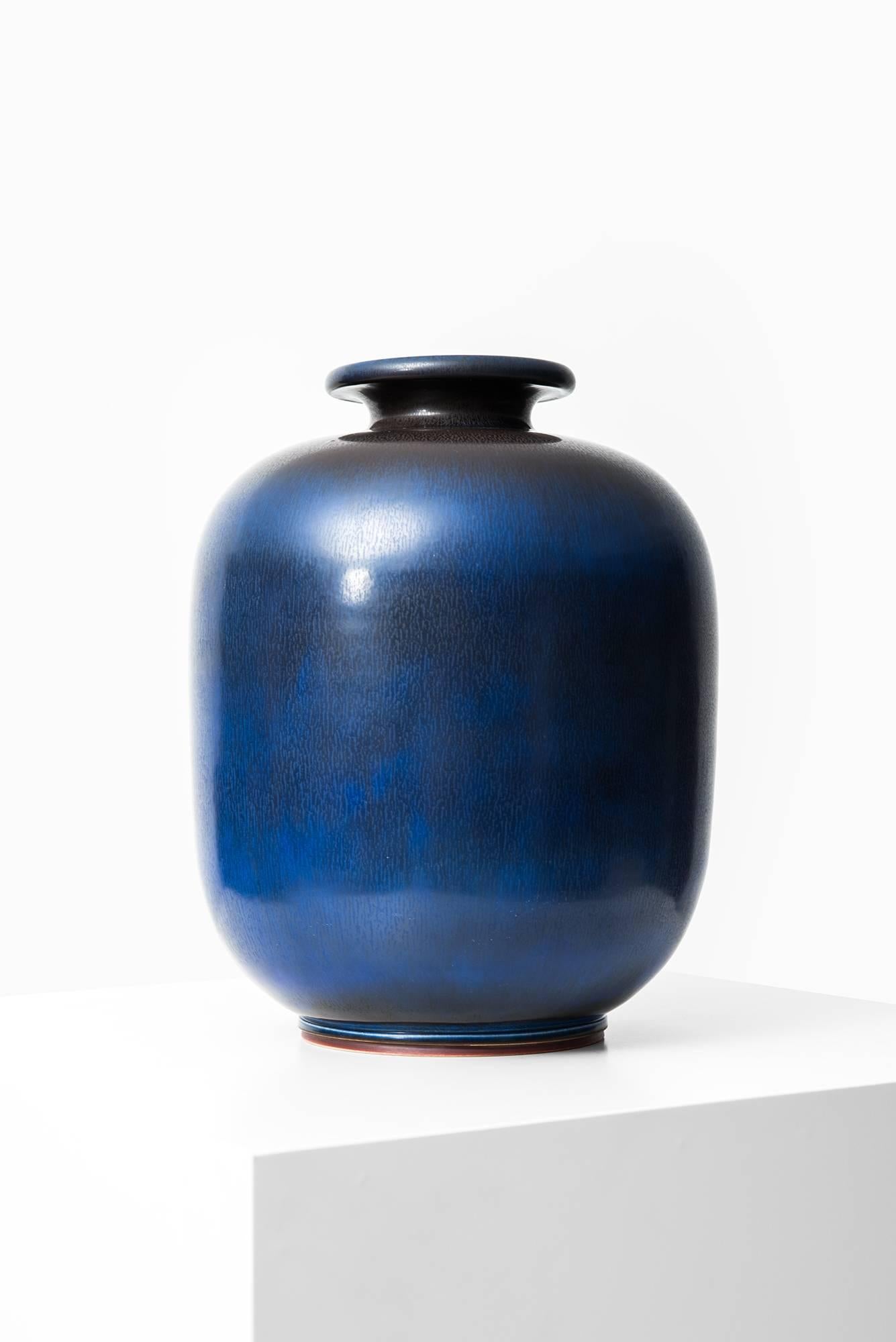 Mid-20th Century Berndt Friberg Large Ceramic Vase by Gustavsberg in Sweden
