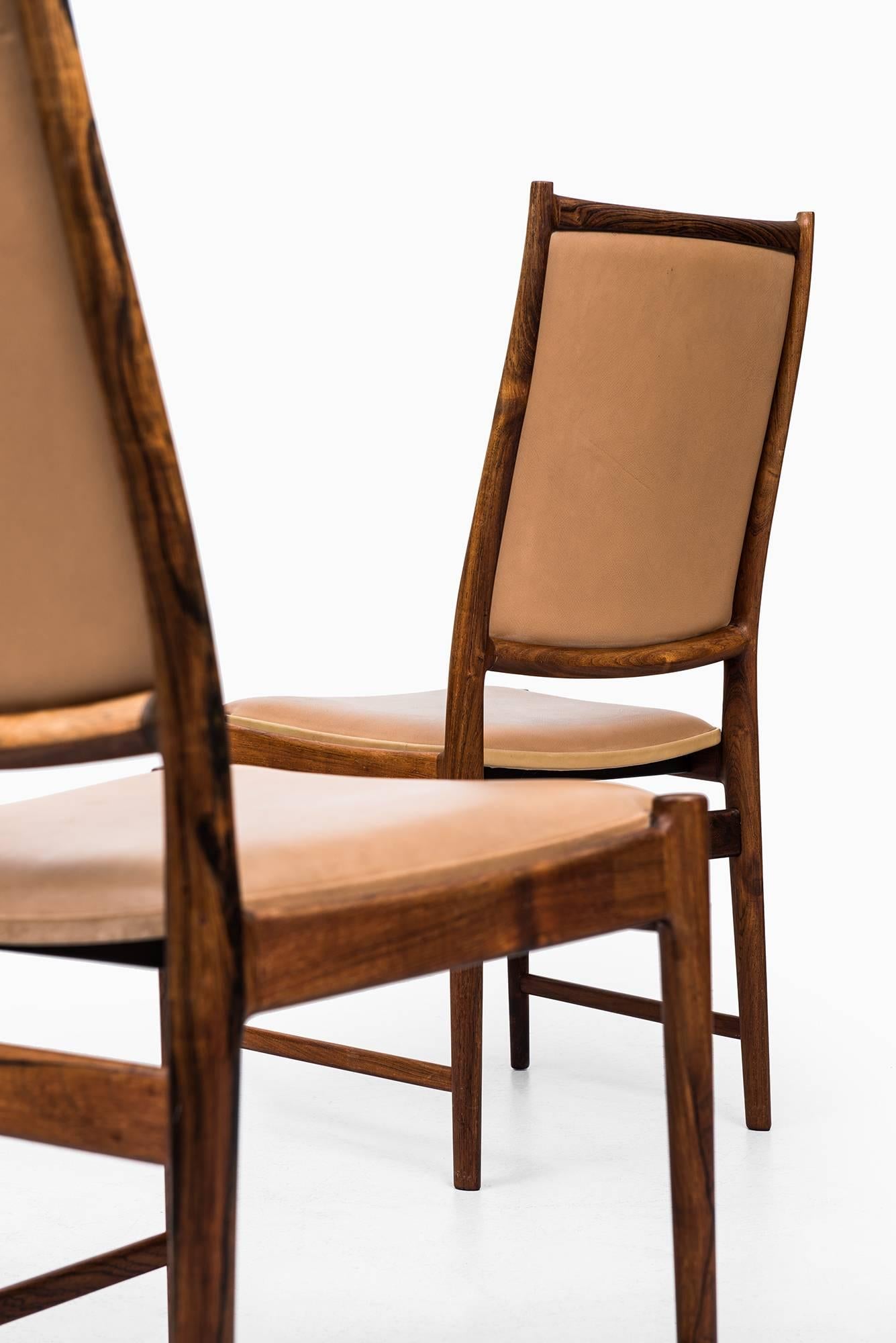 Torbjørn Afdal High Back Dining Chairs Model Darby by Nesjestranda Møbelfabrik For Sale 1