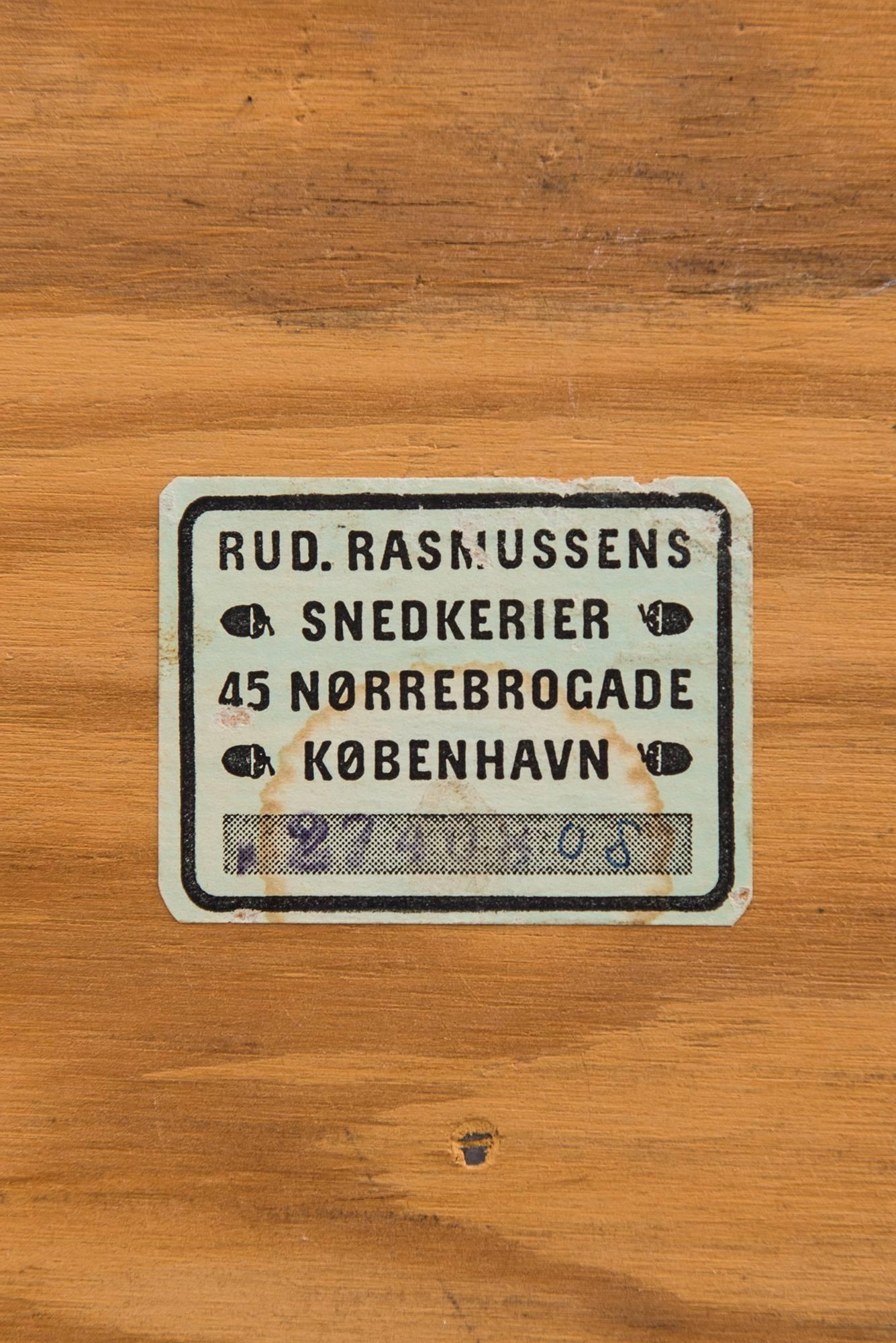 Set of eight bookcases designed by Mogens Koch. Produced by Rud Rasmussen in Denmark.