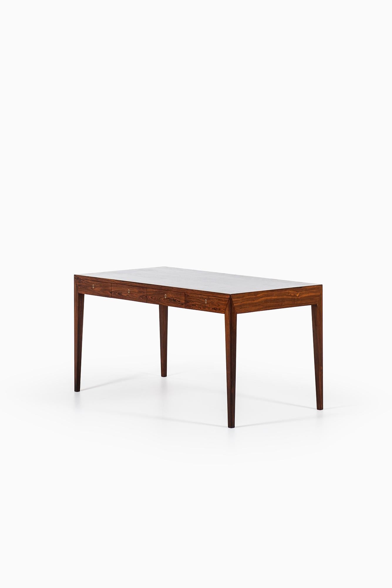 Severin Hansen Desk in Rosewood by Haslev Møbelsnedkeri in Denmark 1