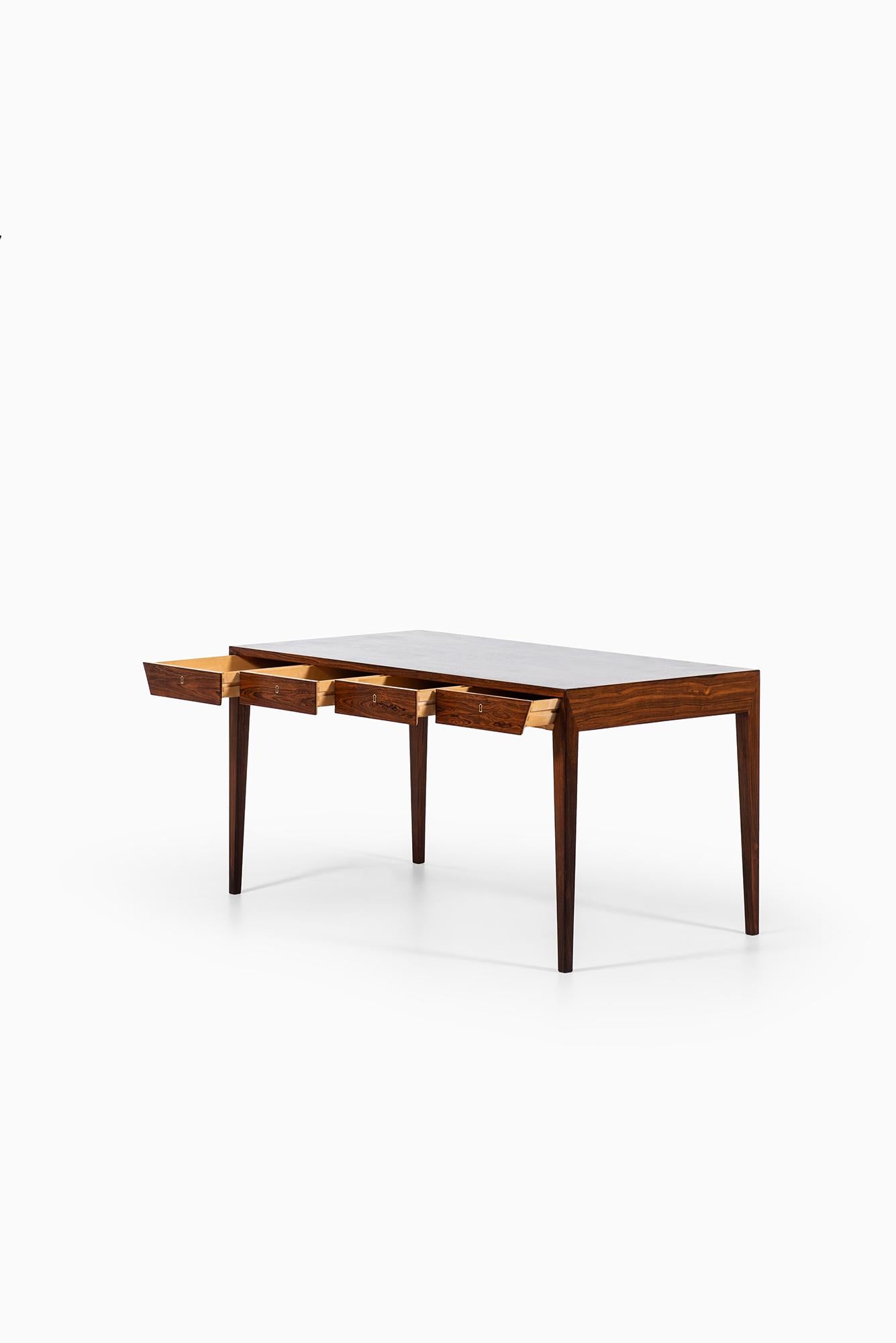 Severin Hansen Desk in Rosewood by Haslev Møbelsnedkeri in Denmark 3