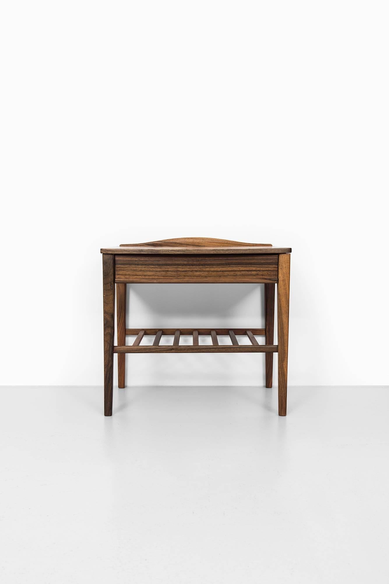 Danish Pair of Bedside Tables, High Quality, in Brazilian Rosewood