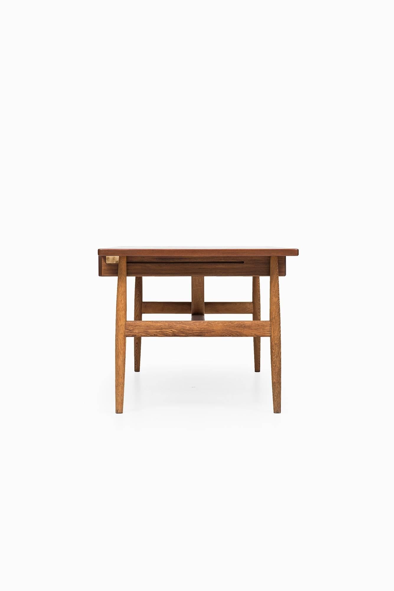 Brass Hans Wegner Wishbone / Model JH 563 Desk by Johannes Hansen in Denmark