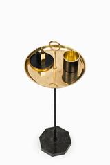 Gunnar Ander Ashtrays and Side Table by Ystad Metall in Sweden