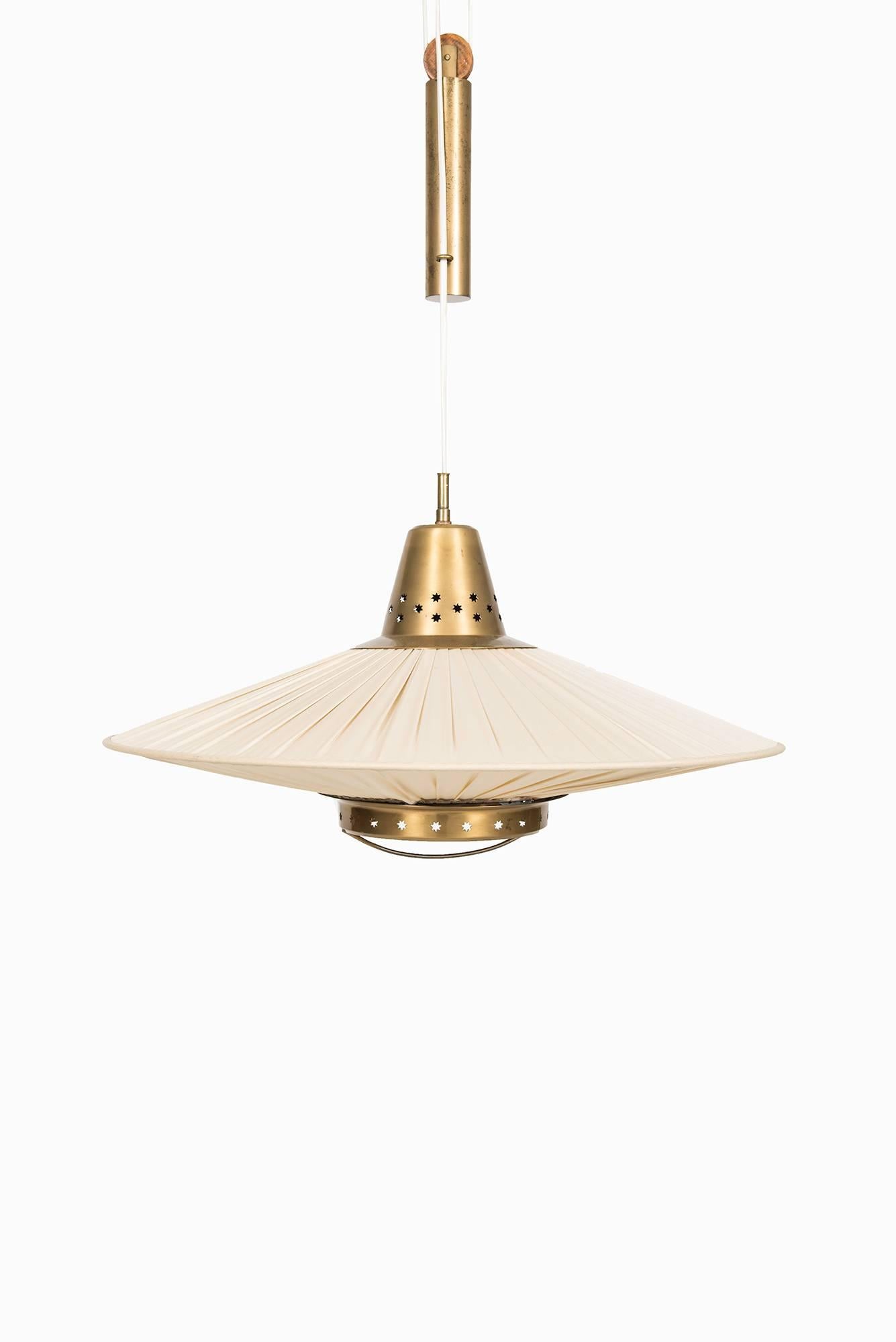 Mid-Century Modern Hans Bergström Attributed Ceiling Lamp by Bergboms in Sweden