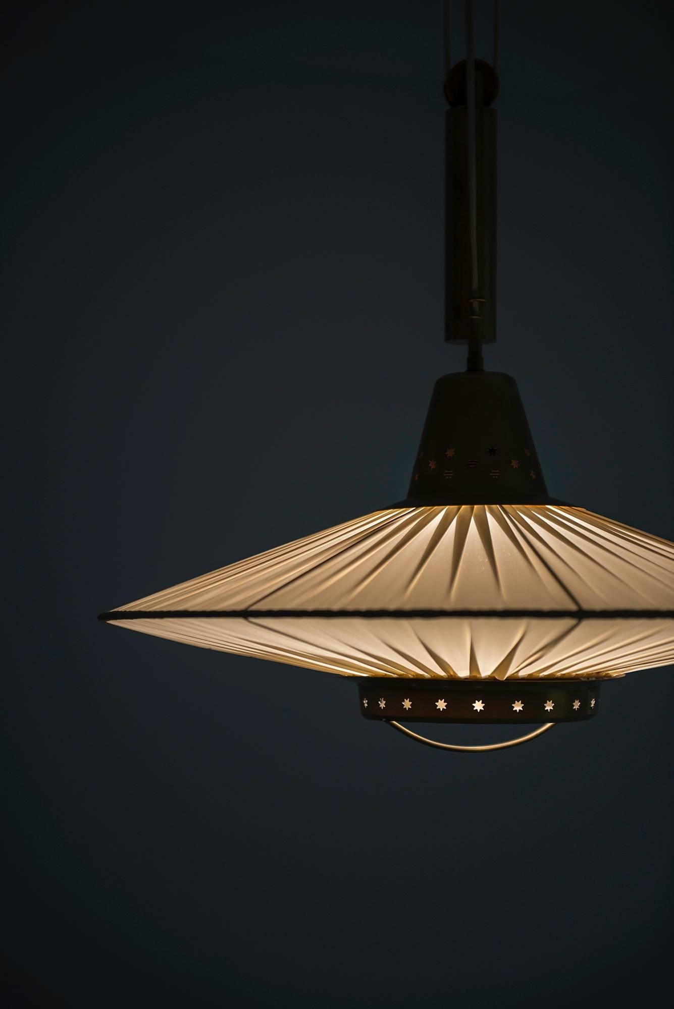Mid-20th Century Hans Bergström Attributed Ceiling Lamp by Bergboms in Sweden