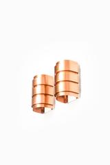 Hans-Agne Jakobsson Wall Lamps Model V-155 in Copper