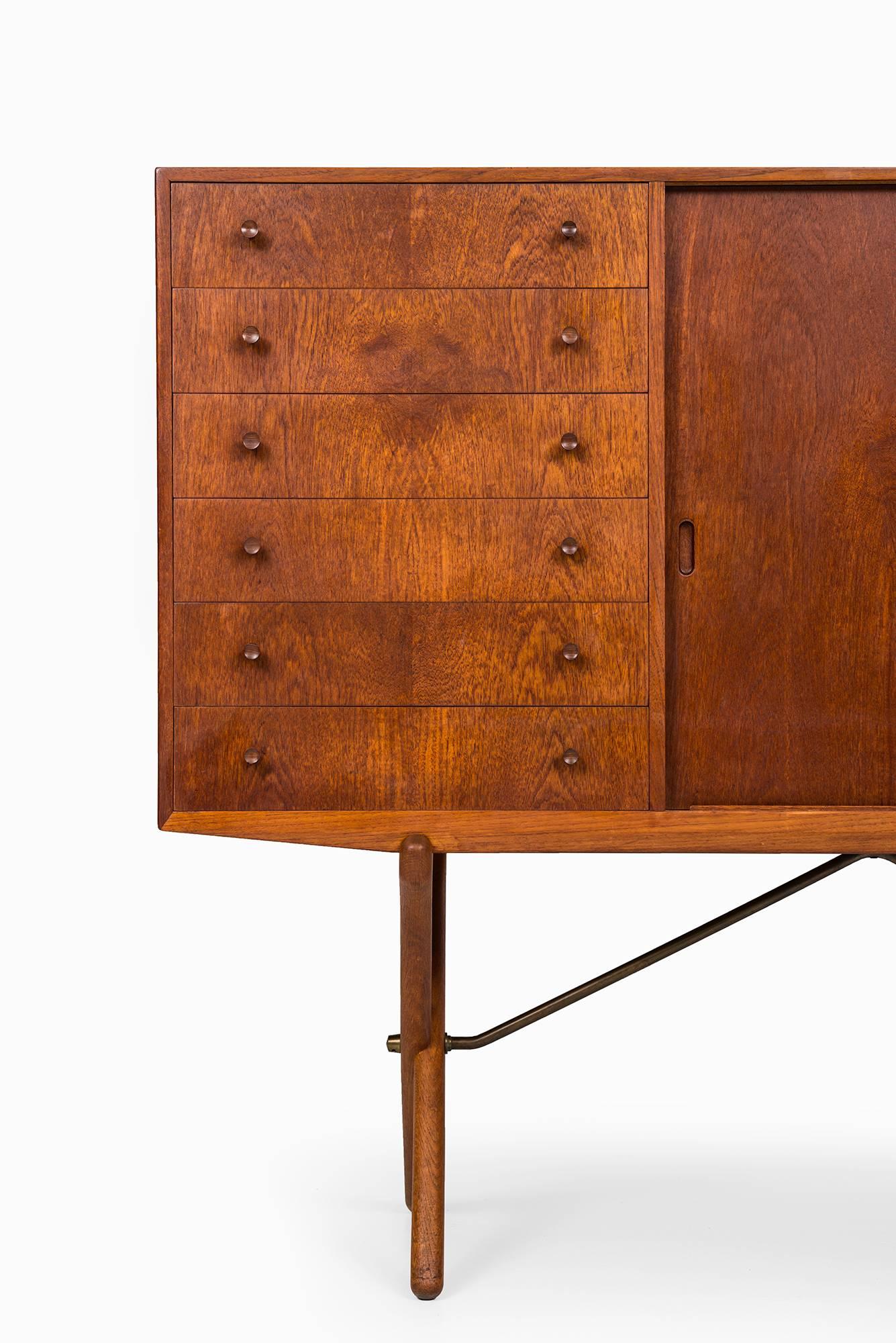 Danish Rare Sideboard Designed by Hans Wegner and Produced by Andreas Tuck in Denmark