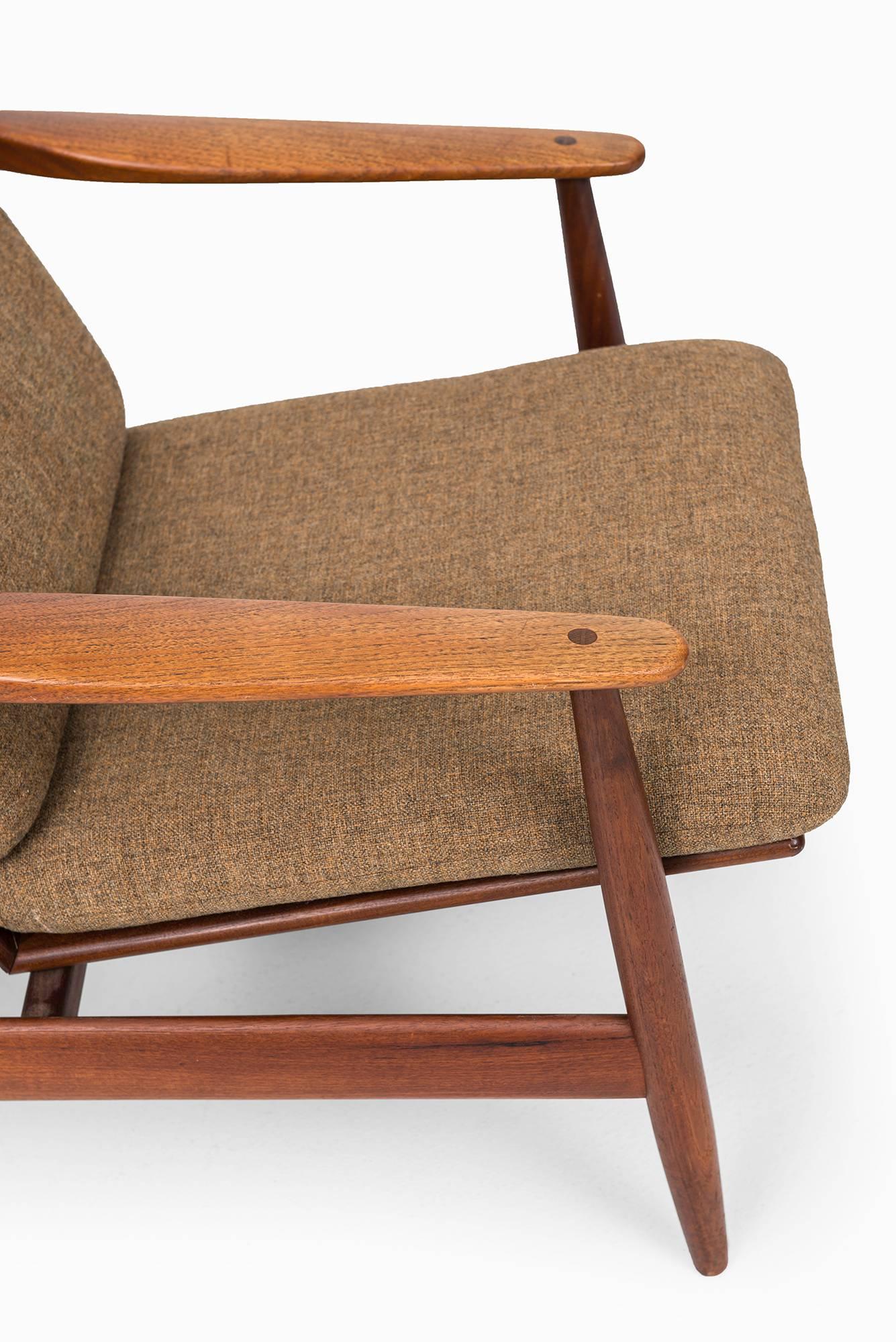 Danish Poul Volther Easy Chair Model 340 by Frem Røjle in Denmark