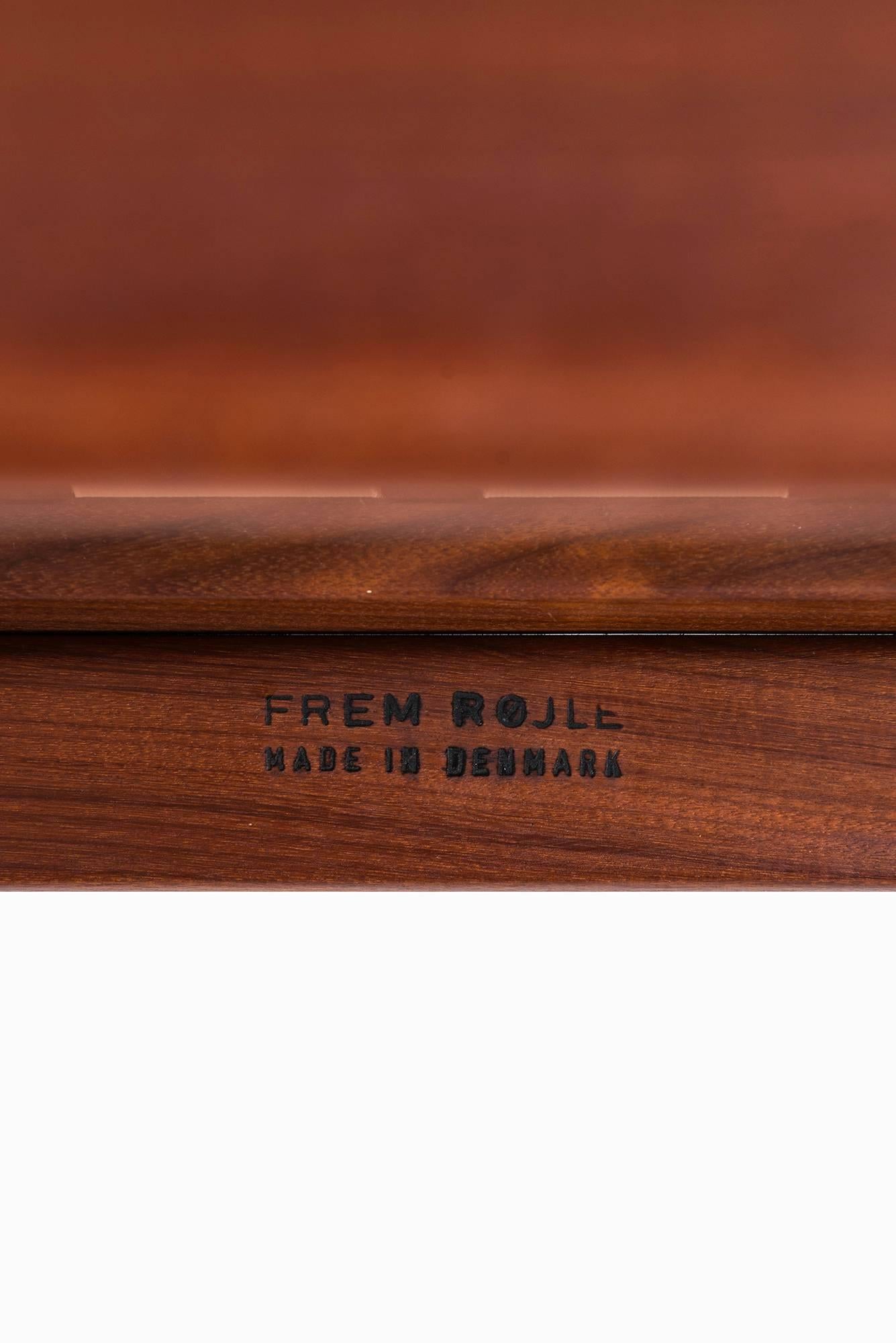 Brass Poul Volther Easy Chair Model 340 by Frem Røjle in Denmark