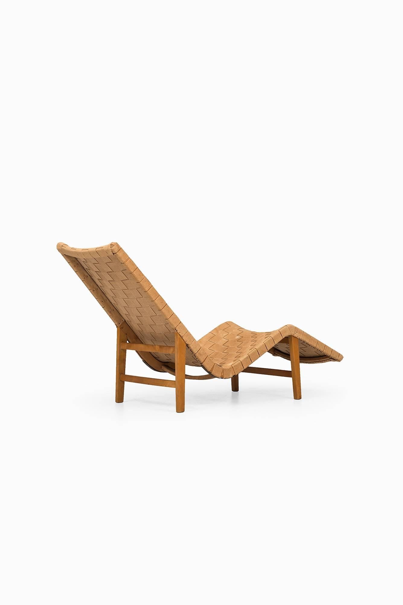 Mid-20th Century Pair of Swedish Lounge Chairs in the Manner of GA Berg