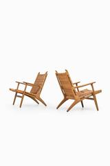 Hans Wegner Easy Chairs Model CH-27 by Carl Hansen & Son in Denmark