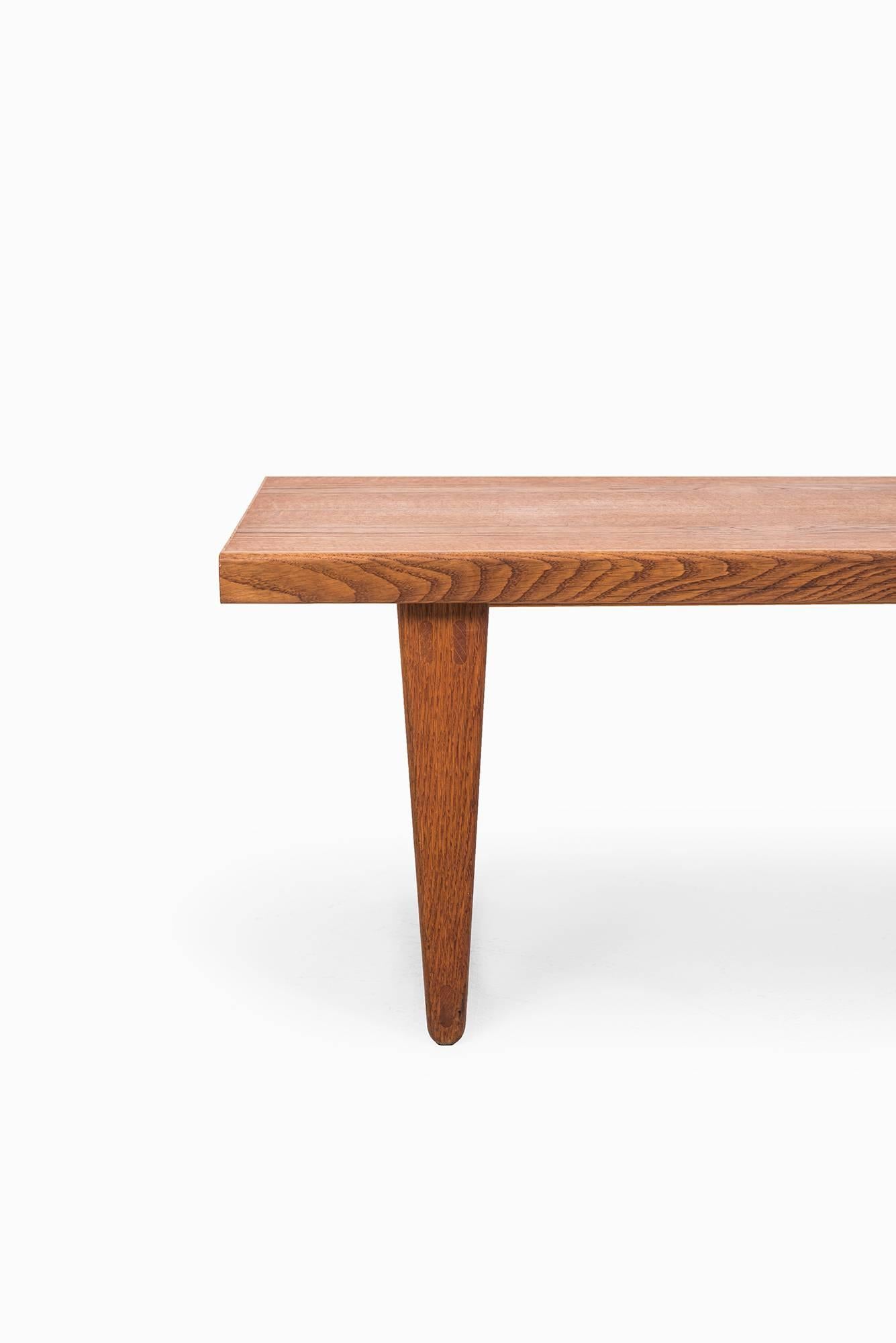 Scandinavian Modern Yngve Ekström side table / bench produced by Westbergs in Sweden
