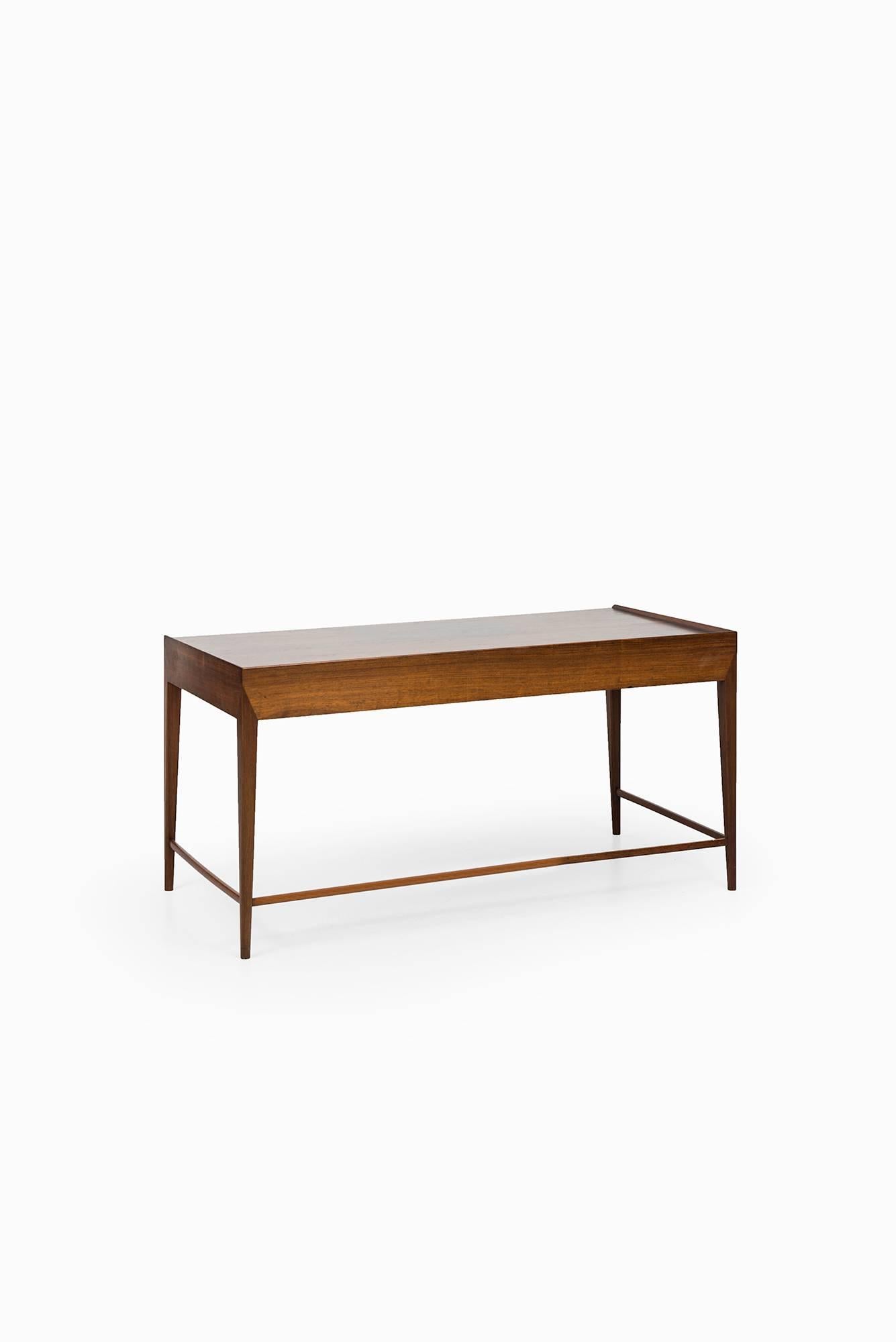 Rosewood Frode Holm desk in rosewood by Illums Bolighus in Denmark