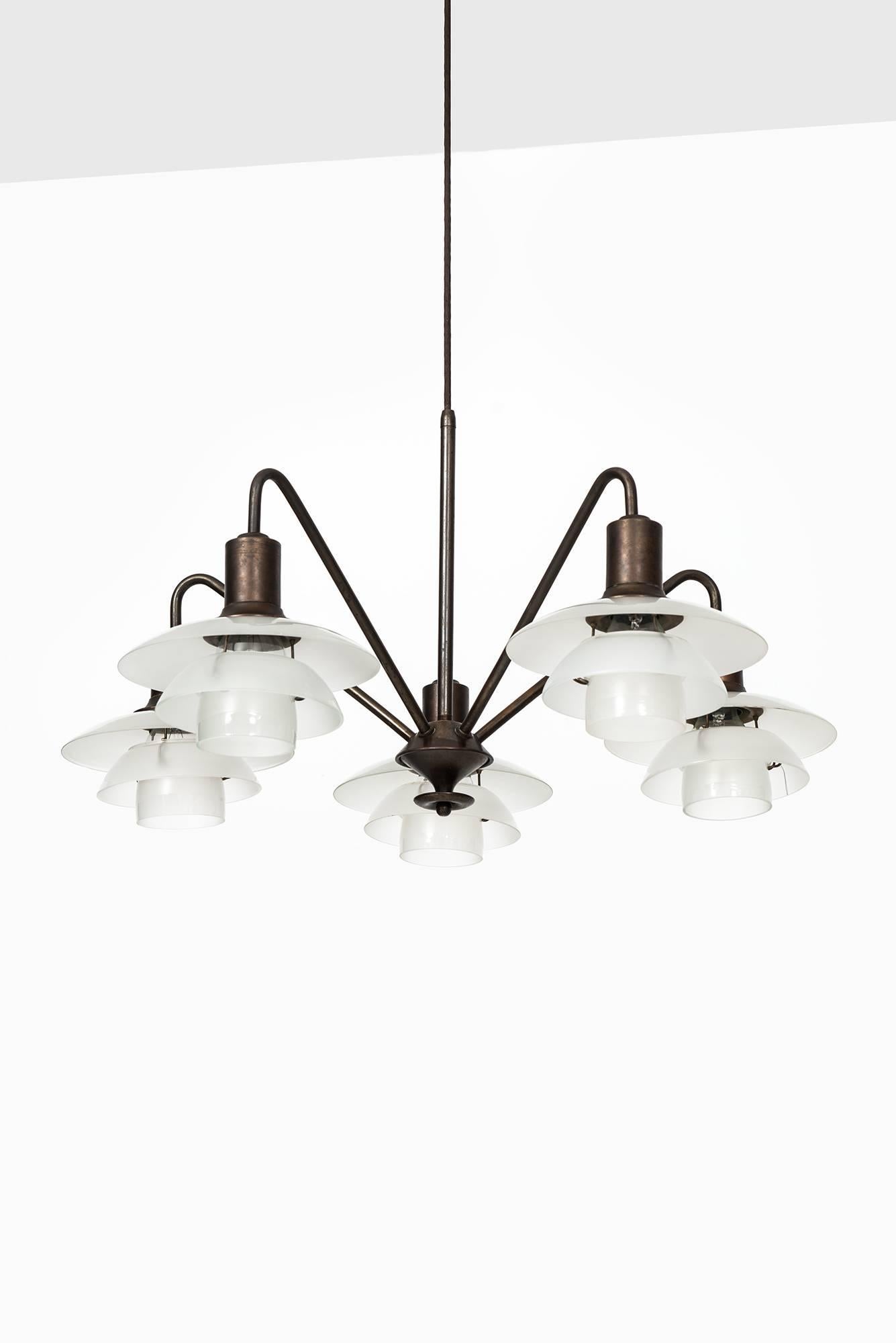 Scandinavian Modern Poul Henningsen Ceiling Lamp Model 'Kejserkrone' by Louis Poulsen in Denmark