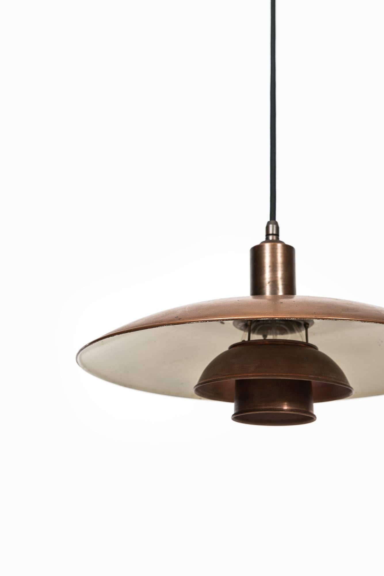 Rare ceiling lamp model PH-2 designed by Poul Henningsen. Produced by Louis Poulsen in Denmark.