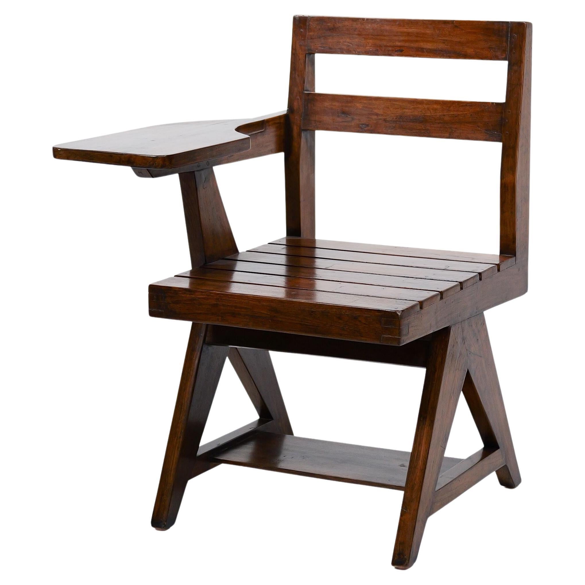 Chaise de table en Wood de Pierre Jeanneret, vers 1960 en vente