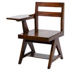 Wood Table Chair by Pierre Jeanneret, ca.1960