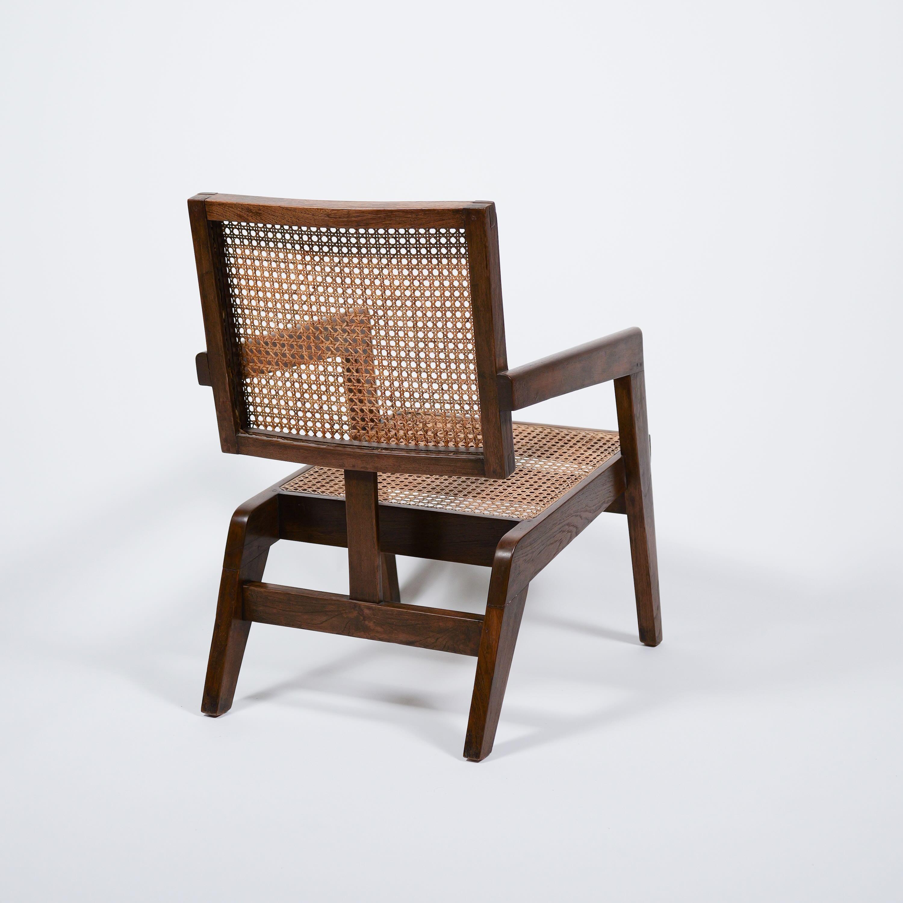 Indien Fauteuil Bridge de Pierre Jeanneret, vers 1960 en vente