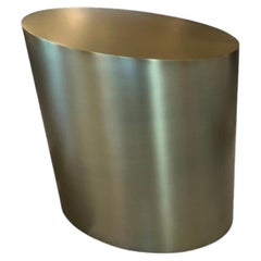 Thayer Coggin Pisa Brushed Bronze Side Table