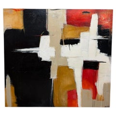 Yamil O. Cardenas Multi-Color Abstract Painting in Acrylic on Canvas