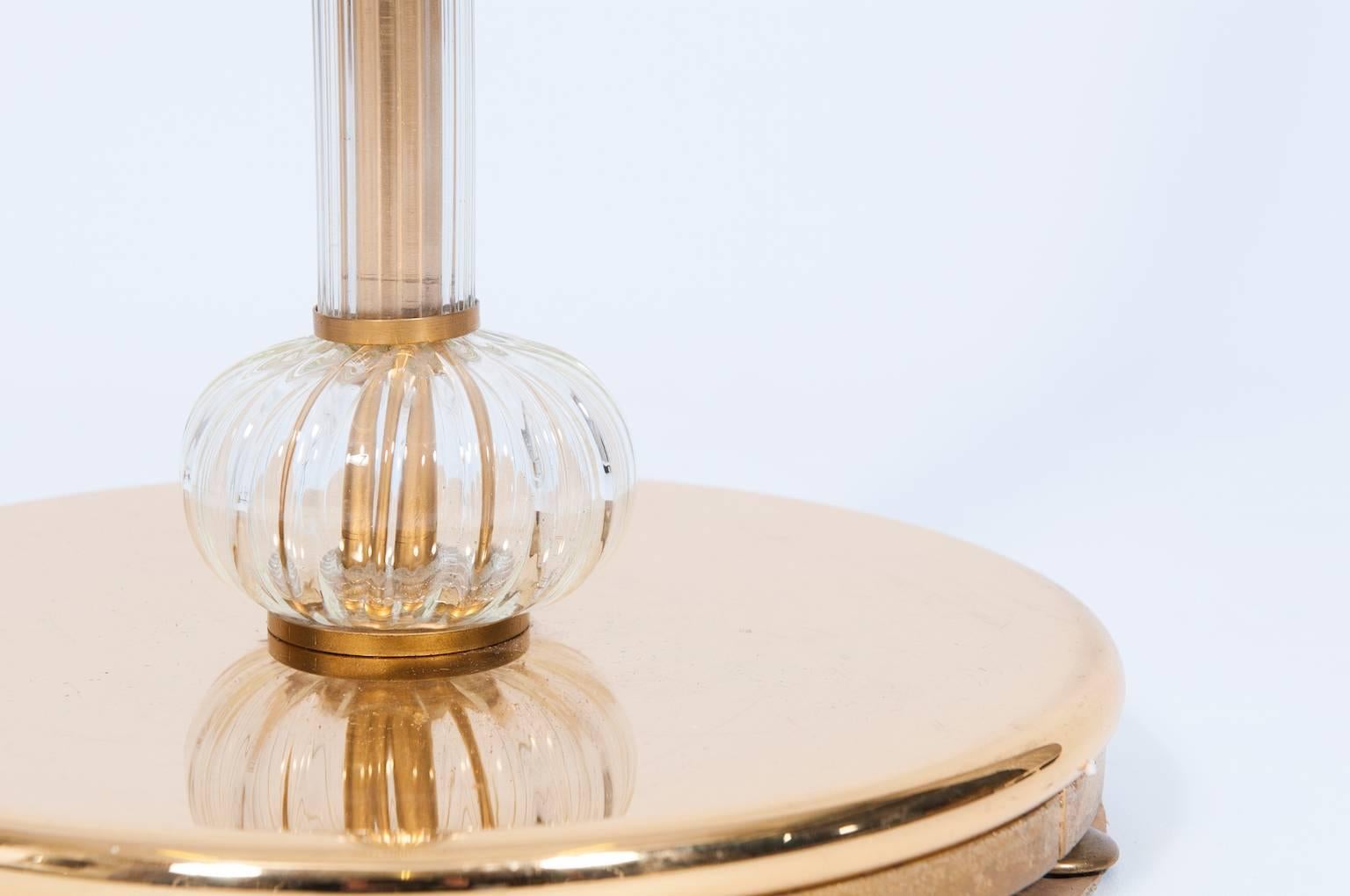 Late 20th Century Italian Murano Glass Floor Lamp, Attributed to Fendi, circa 1980s