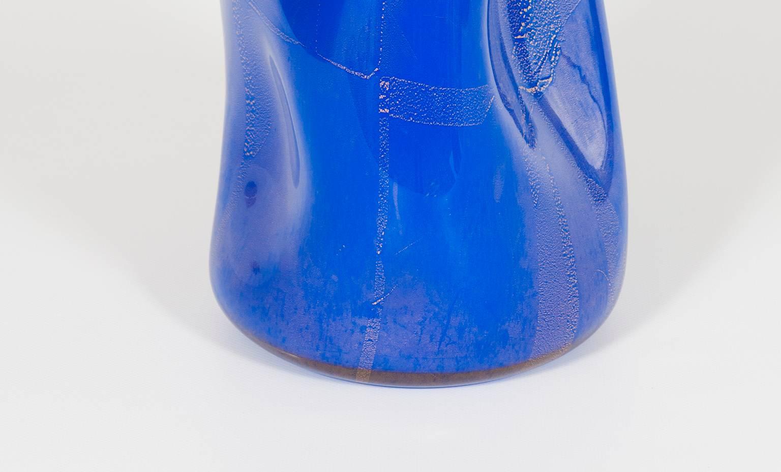 Hand-Crafted Italian Vase in Murano Glass 