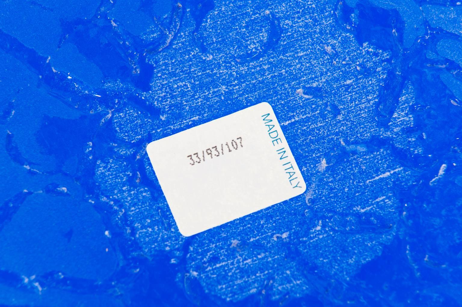 Pareja de platos italianos de cristal de Murano firmados Cenedese, hacia la década de 1970 Cristal de Murano en venta