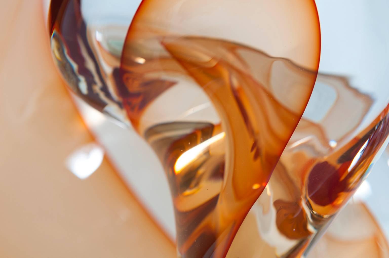 Fesselnde italienische Murano-Glas-Skulptur 