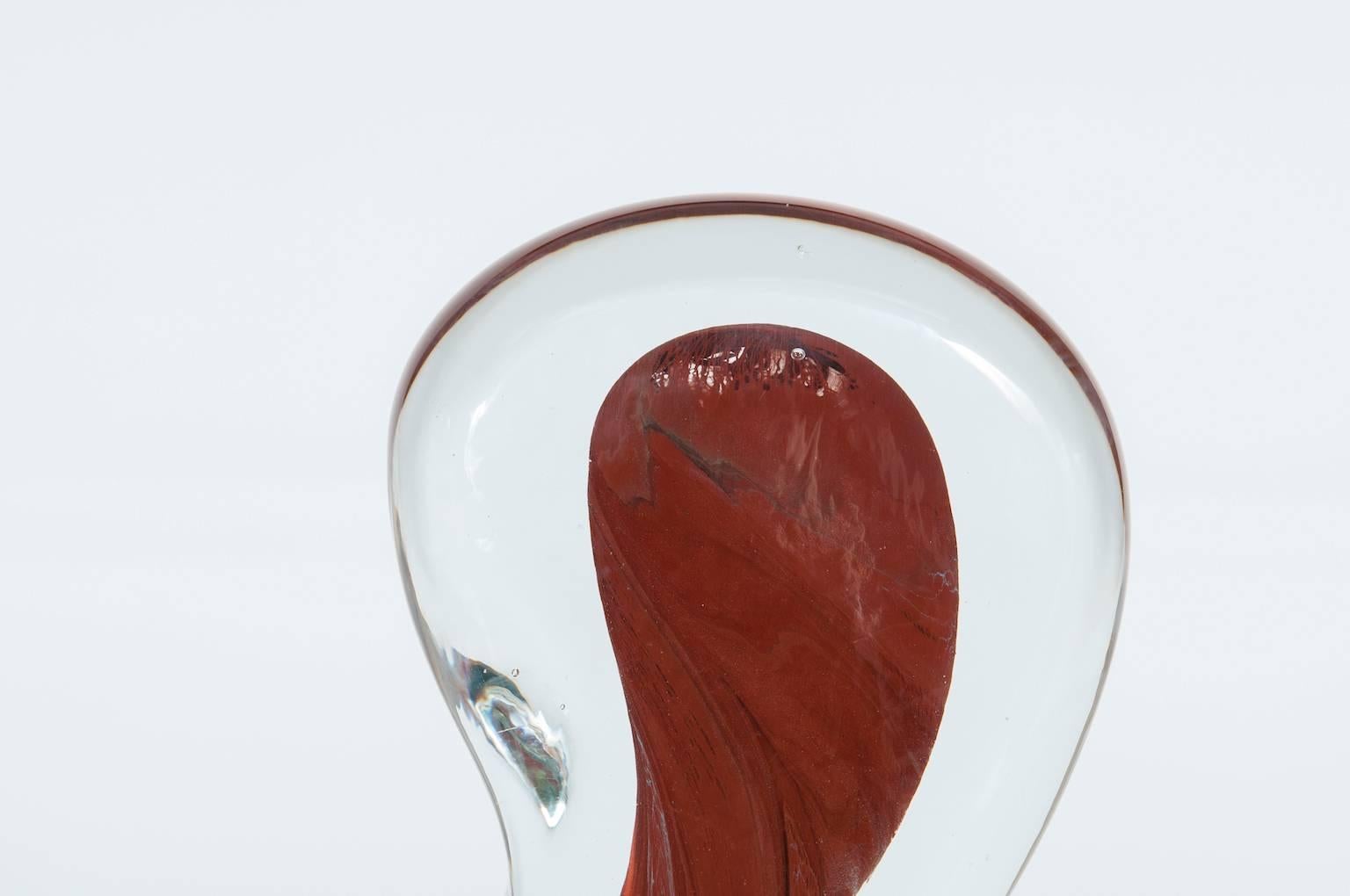 Auffällige venezianische abstrakte Skulptur aus Murano-Glas von Romano Donà 1980er Jahre Italien (Art déco) im Angebot