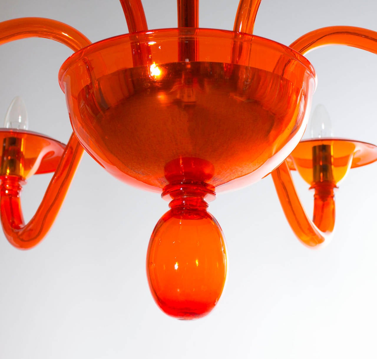 orange chandelier