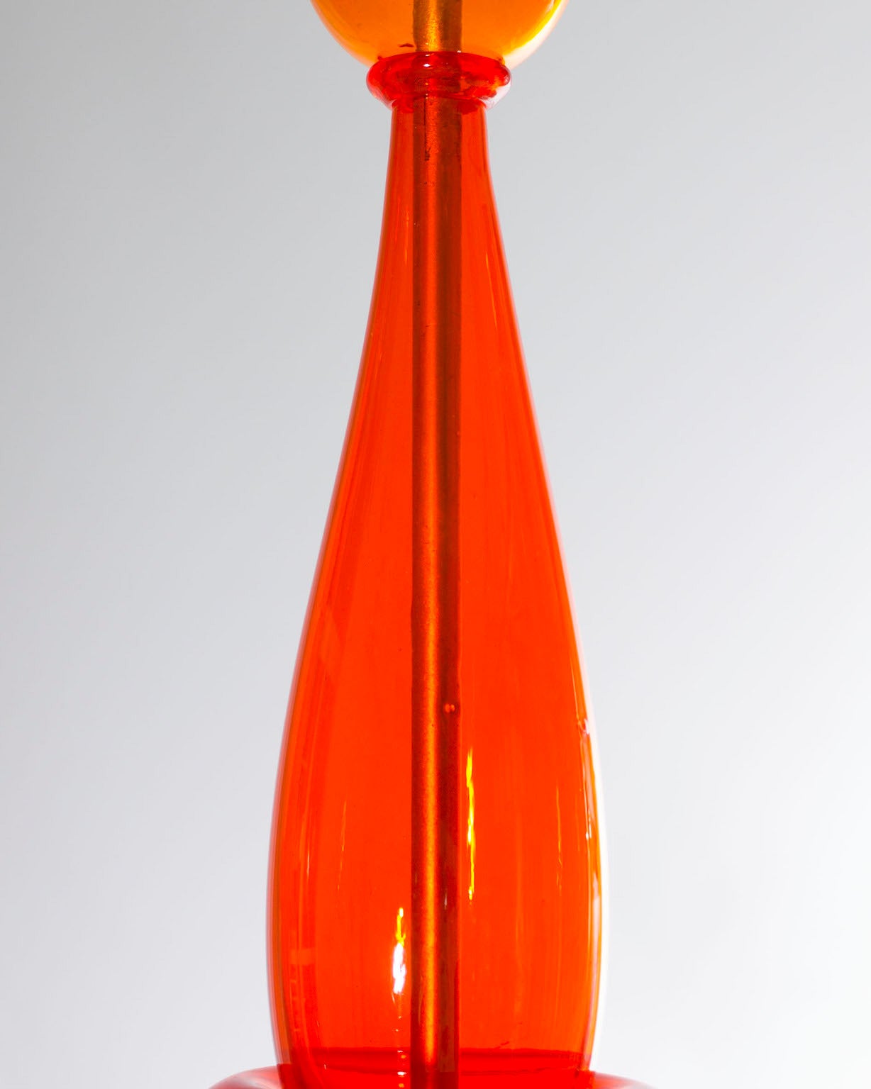 Italian Customizable Murano Chandelier showcases in vibrant Orange Contemporary Italy 