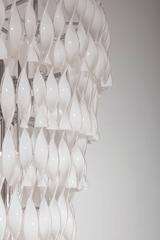 Italian Massive Chandelier in Blown Murano Glass with Twisted Elements, 1990s