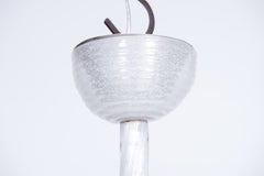 Italian Murano Glass Pendant Chandelier, Pulegoso & Milk White, 1960s — Murano