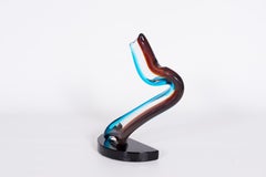 Objeto escultórico abstracto de cristal de Murano italiano — Giovanni Dalla Fina