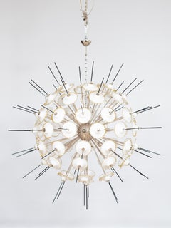 Lustre en verre de Murano italien, « Sputnik », or 24 carats - Giovanni Dalla Fina