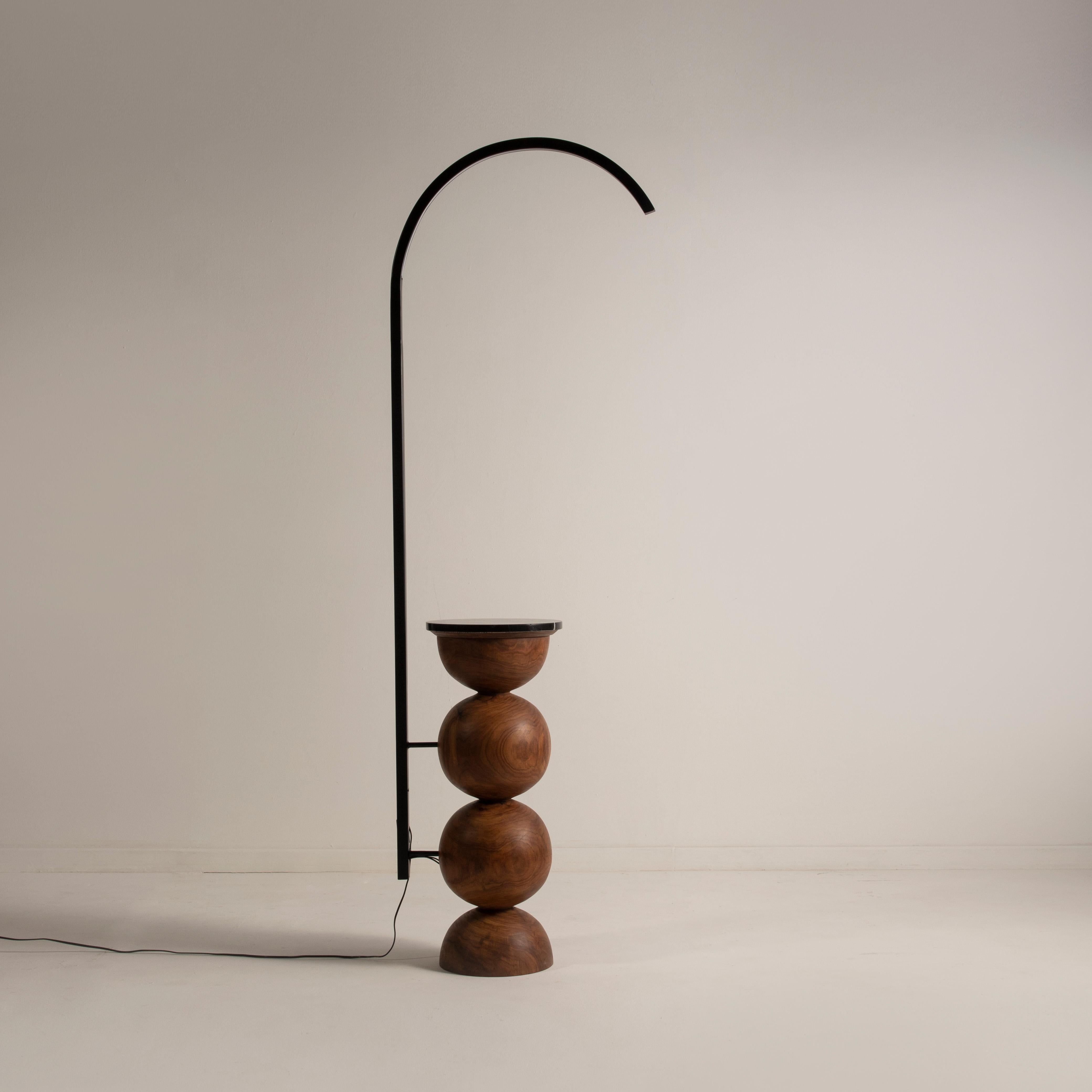Indian Ball arc floor lamp For Sale
