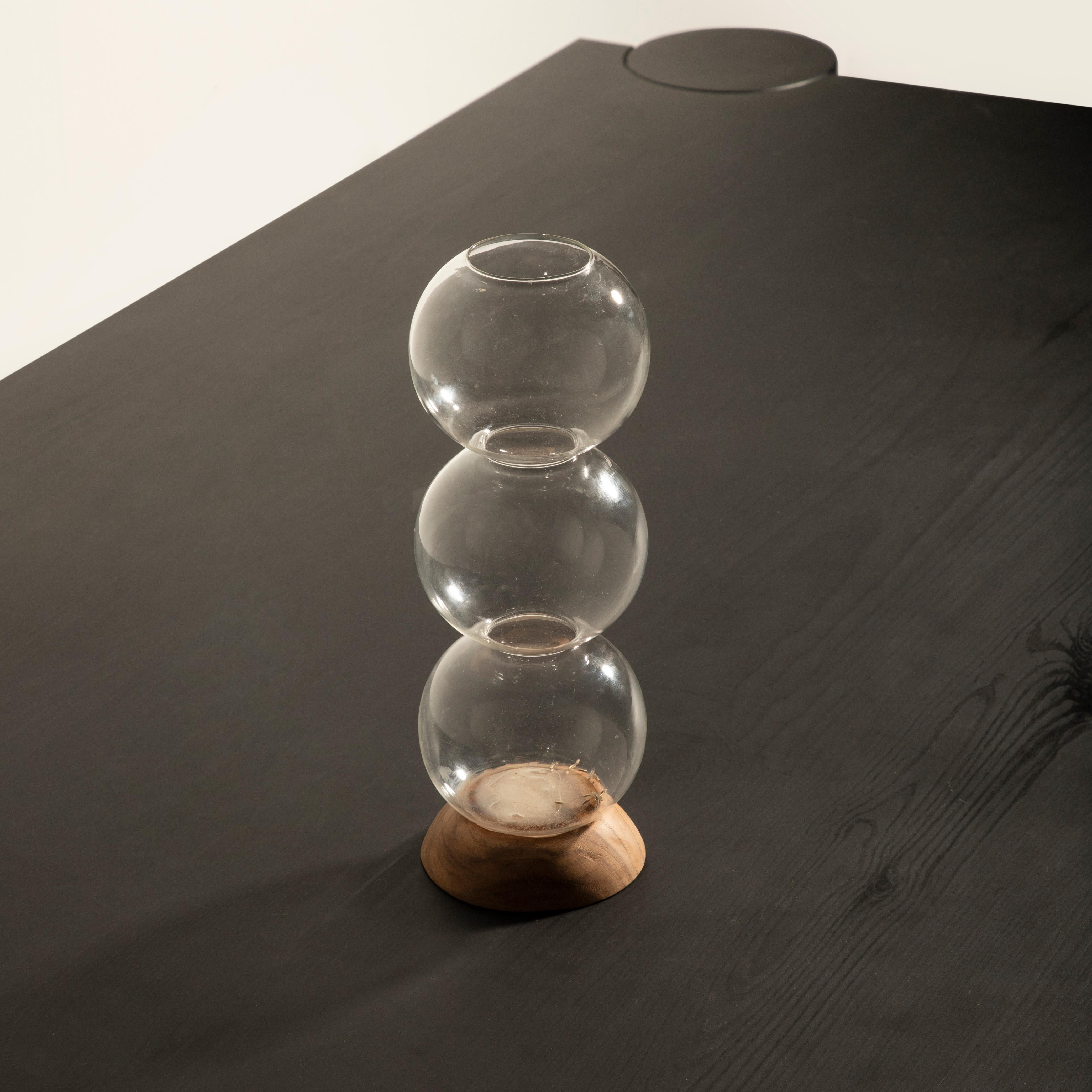 Hand-Crafted Ball Pack Vase - Set of 3 For Sale