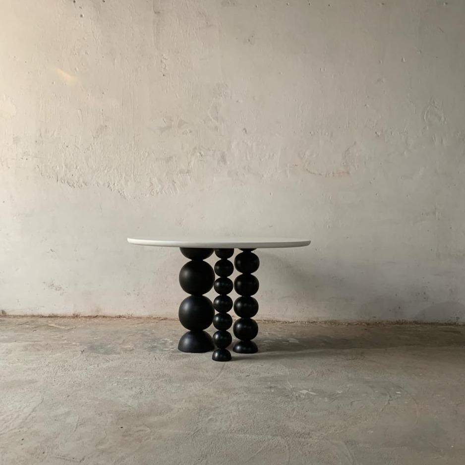Other Ball Pack Round Dining Table Black For Sale