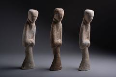 Ancient Chinese Han Dynasty Abstract Statues, 206 BC